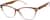 Angle view of Cat-Eye Glasses 2045715 in Brown thumbnail