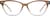 Front view of Cat-Eye Glasses 2045715 in Brown thumbnail