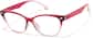 Angle view of Cat-Eye Glasses 2045718 in Red thumbnail