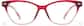 Front view of Cat-Eye Glasses 2045718 in Red thumbnail