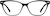 Front view of Cat-Eye Glasses 2045721 in Black thumbnail