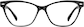 Front view of Cat-Eye Glasses 2045721 in Black thumbnail
