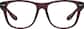 Front view of Square Glasses 2045818 in Red thumbnail