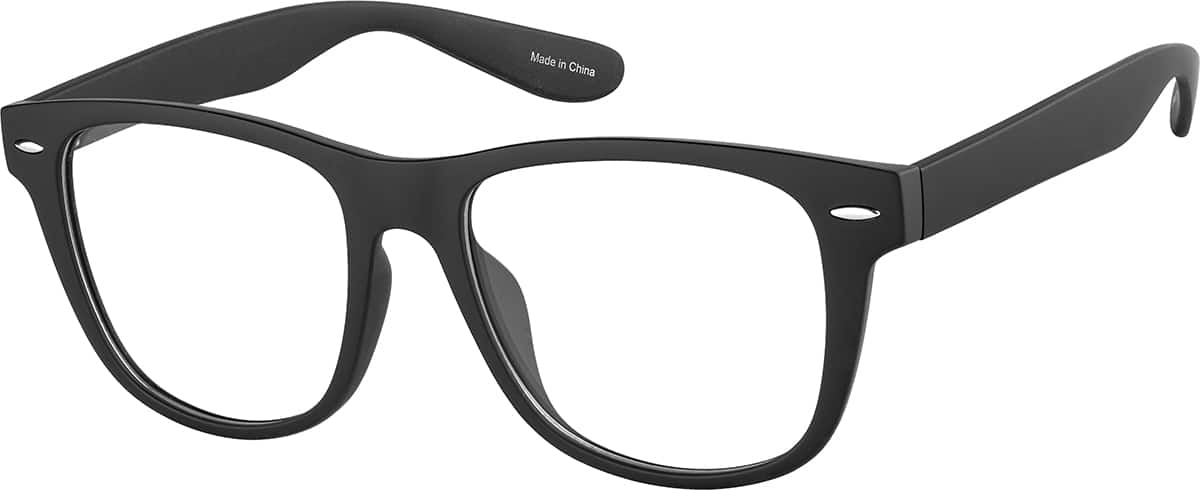 Angle view of Square Glasses 2045821 in Black