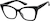 Angle view of Cat-Eye Glasses 2045921 in Black thumbnail
