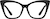 Front view of Cat-Eye Glasses 2045921 in Black thumbnail