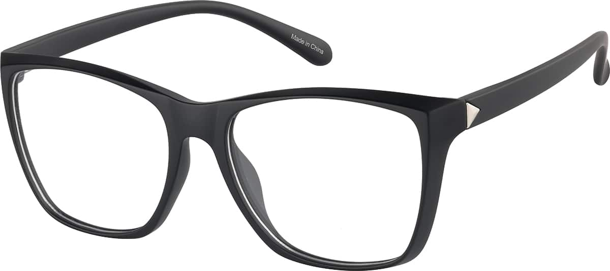 Angle view of Square Glasses 2046021 in Black