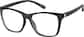 Angle view of Square Glasses 2046021 in Black thumbnail