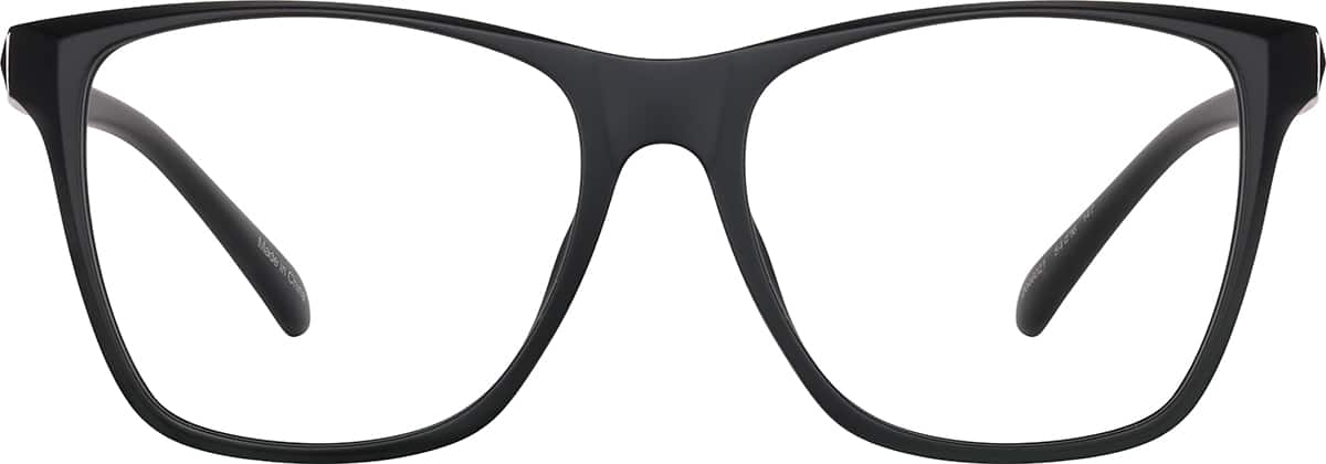 Front view of Square Glasses 2046021 in Black