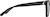 Side view of Square Glasses 2046021 in Black thumbnail