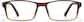 Front view of Rectangle Glasses 2046115 in Brown thumbnail