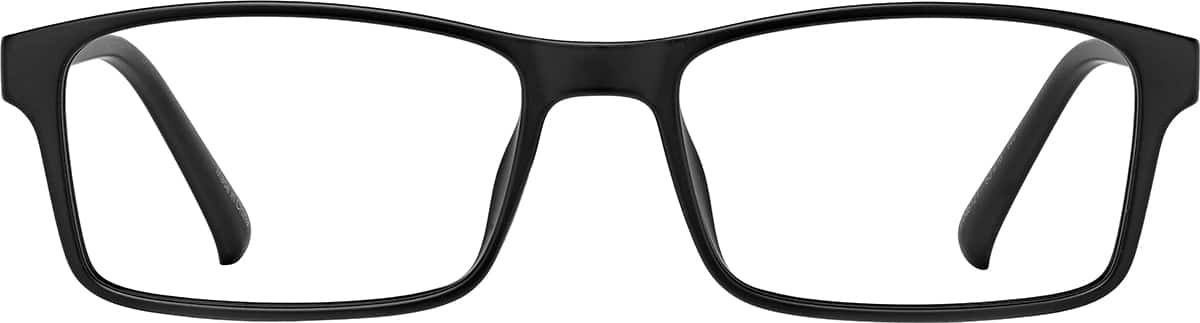 Front view of Rectangle Glasses 2046121 in Black