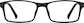 Front view of Rectangle Glasses 2046121 in Black thumbnail