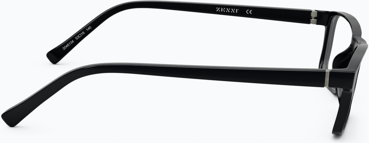 Side view of Rectangle Glasses 2046121 in Black thumbnail