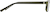 Side view of Rectangle Glasses 2046134 in Green thumbnail