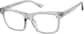 Angle view of Square Glasses 2046212 in Gray thumbnail