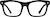 Front view of Square Glasses 2046221 in Black thumbnail