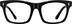 Square Glasses 2046221 in Black