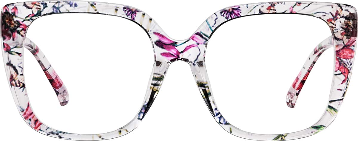 Front view of Square Glasses 2046339 in Pattern