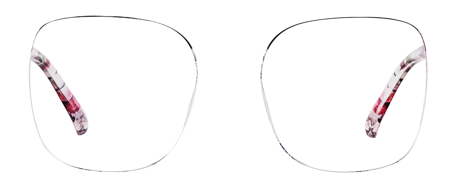 Pattern Square Glasses #2046349 | Zenni Optical