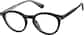 Angle view of Round Glasses 2046421 in Black thumbnail