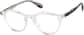 Angle view of Round Glasses 2046423 in Clear thumbnail