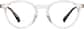 Front view of Round Glasses 2046423 in Clear thumbnail