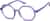 Angle view of Geometric Glasses 2046517 in Purple thumbnail