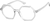 Angle view of Geometric Glasses 2046523 in Clear thumbnail
