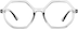 Geometric Glasses 2046523 in Clear