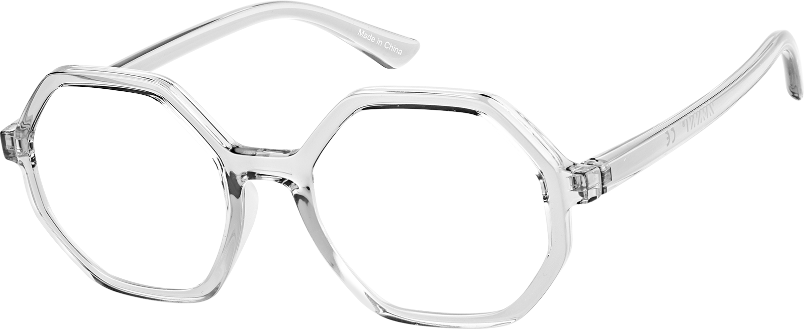 Clear Geometric Glasses #2046523 | Zenni Optical Canada