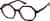 Angle view of Geometric Glasses 2046525 in Tortoiseshell thumbnail