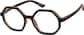 Angle view of Geometric Glasses 2046525 in Tortoiseshell thumbnail