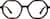 Front view of Geometric Glasses 2046525 in Tortoiseshell thumbnail