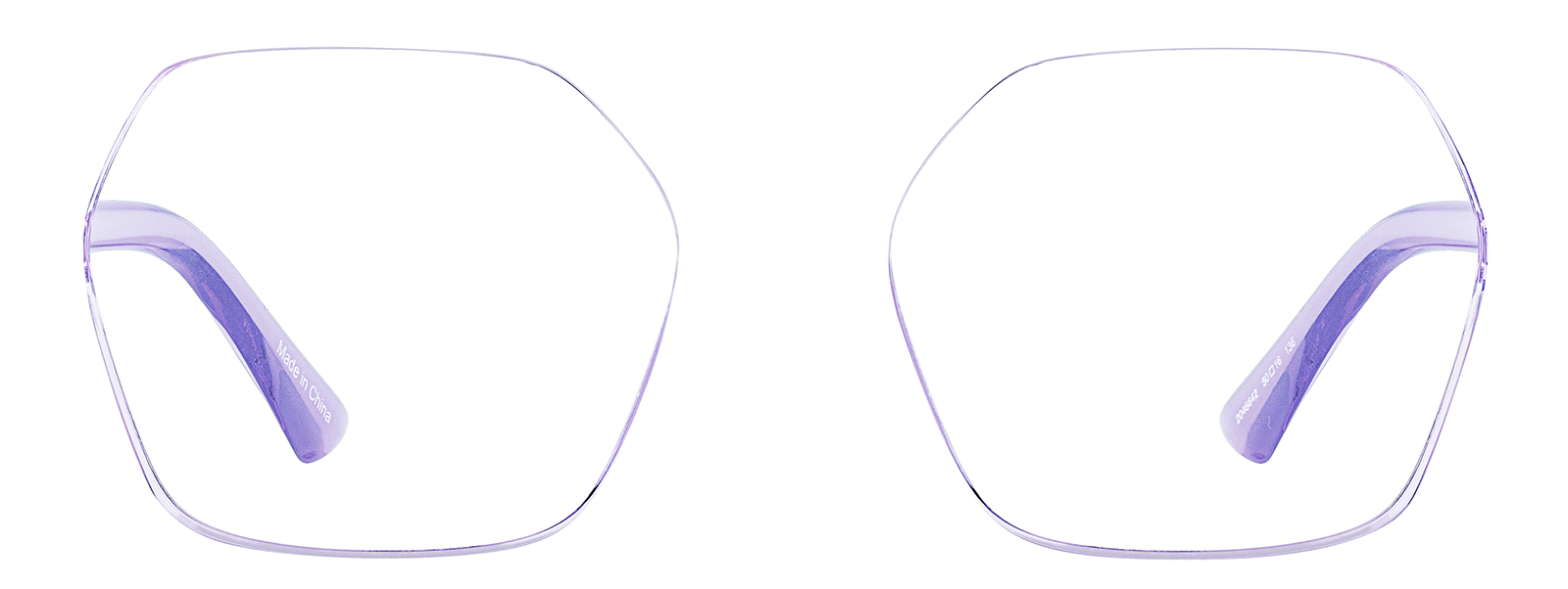 N・_・N Pink Geometric Glasses #2046619 | Zenni Optical