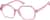 Angle view of Geometric Glasses 2046619 in Pink thumbnail