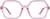Front view of Geometric Glasses 2046619 in Pink thumbnail