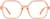 Front view of Geometric Glasses 2046642 in Orange thumbnail