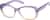 Angle view of Rectangle Glasses 2046717 in Purple thumbnail
