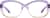 Front view of Rectangle Glasses 2046717 in Purple thumbnail