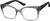 Angle view of Cat-Eye Glasses 2046812 in Gray thumbnail