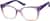 Angle view of Cat-Eye Glasses 2046817 in Purple thumbnail