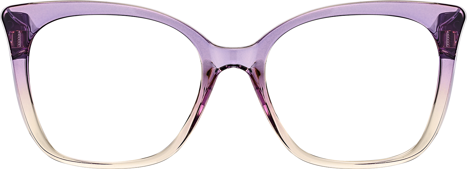 Chasney Beauty⭐︎VICTORIA(823/19) D80(表記) Purple Cat-Eye Glasses #2046817 | Zenni Optical