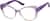 Angle view of Cat-Eye Glasses 2046917 in Purple thumbnail