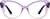 Front view of Cat-Eye Glasses 2046917 in Purple thumbnail