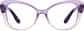Front view of Cat-Eye Glasses 2046917 in Purple thumbnail