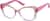 Angle view of Cat-Eye Glasses 2046919 in Pink thumbnail