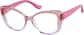 Angle view of Cat-Eye Glasses 2046919 in Pink thumbnail