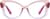 Front view of Cat-Eye Glasses 2046919 in Pink thumbnail