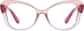Front view of Cat-Eye Glasses 2046919 in Pink thumbnail